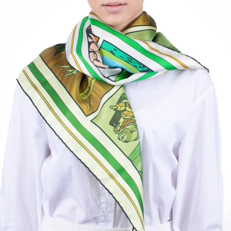 Blas de Lezo Double-sided silk scarf 90
